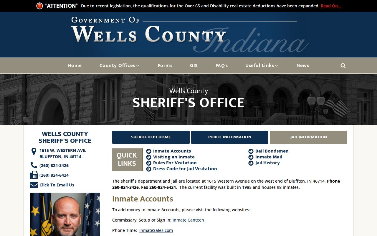 Bluffton court records and Wells County courthouse history