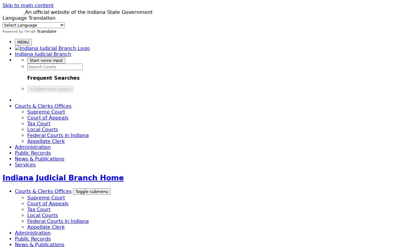 Wells County criminal court docket Indiana access rules