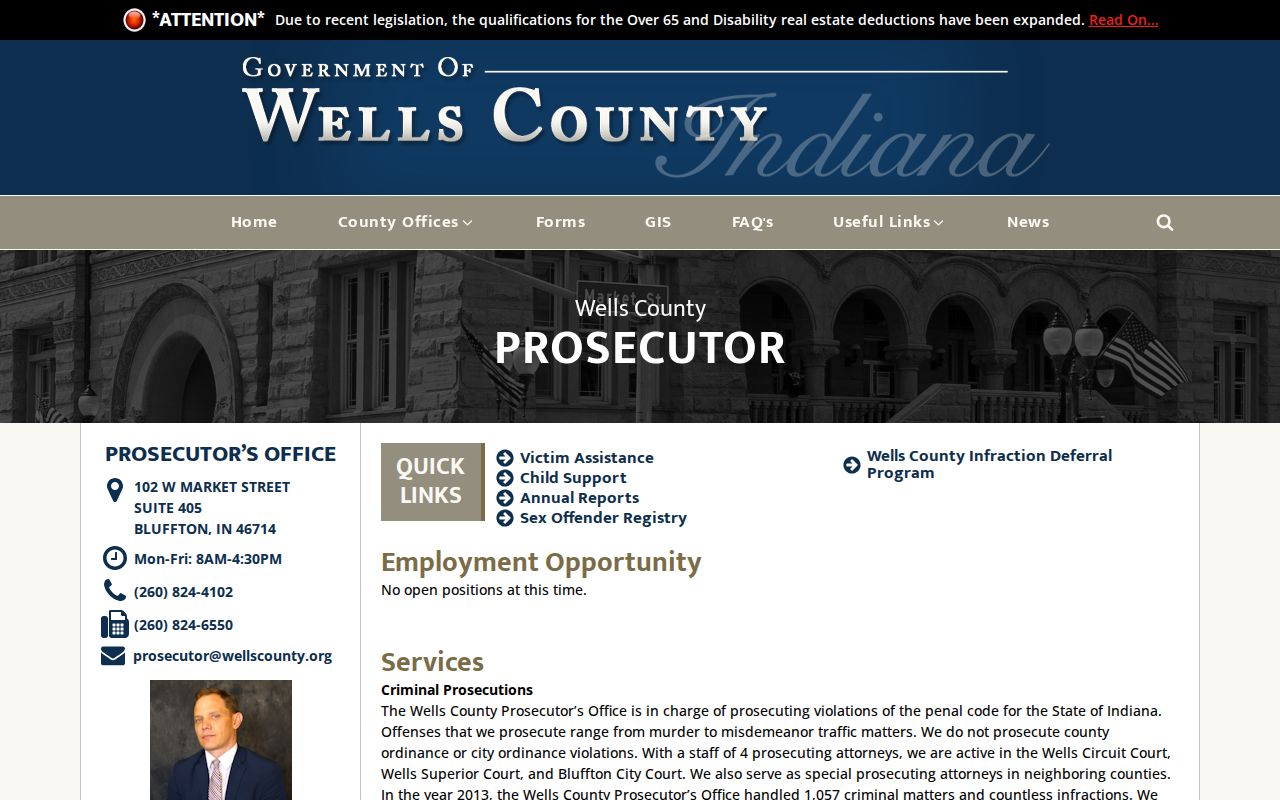 Ossian court records and Wells prosecutor coverage